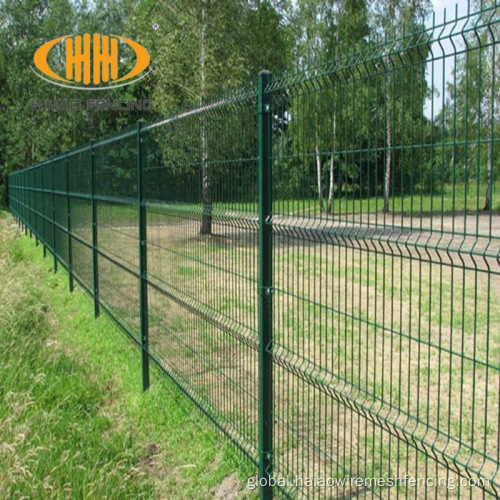 PVC Coated Welded Fence Panel Fence Panel Popular Powder Coated Kinds Factory